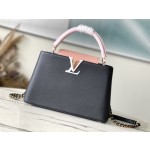 𝐋𝐎𝐔𝐈𝐒𝐕𝐔𝐈𝐓𝐓𝐎𝐍 M21887 Black Pink Color Combination Medium This CAPUCINES BB Handbag